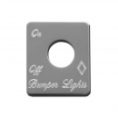 Stainless Steel Bumper Lights Switch Plate