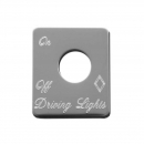 Stainless Steel Driving Lights Switch Plate