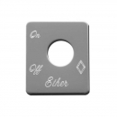 Stainless Steel Ether Switch Plate
