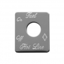 Stainless Steel Fuel Hot Line Switch Plate