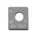 Stainless Steel Spot Lights Switch Plate