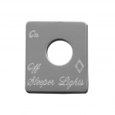 Stainless Steel Sleeper Lights Switch Plate