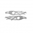 Stainless Steel Flamed Eagle Keyhole Protector