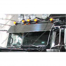 14" PeterbiltUltra Cab Visor (2005-2007) - (TX-TSUN-P13LF) With 6 Flatline LEDs on Bottom