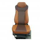 Leatherette Air Ride Seat With Adjustable Shock Control