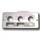 Stainless Steel A/C Heater Control Plate with 2 Holes (Daycab)