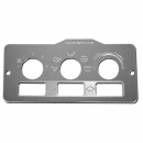 SS A/C Heater Control Plate with 3 Holes (Sleeper Cab)