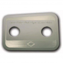 Stainless Steel Parking Brake Control Statement Plate