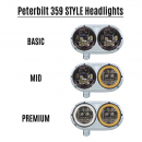 Peterbilt 359 "STYLE" Dual Headlight Kits