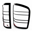Chevrolet Silverado 1500 And 2500 2007 Through 2013 HD LED Tail Light Bezel With Red LED Brake And Running Lights