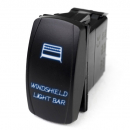 Windshield Light Bar Rocker Switch With LED Radiance 