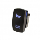 Train Horn Rocker Switch With Blue LED Radiance