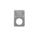Stainless Steel Right Turn Indicator Light Plate