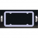 Blank Rounded Corners License Plate Frame - Plain 18 GA