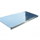 Treaded 36-48 Inch Stainless Steel Deck Plate No Cutout - Easy No Drill Installation