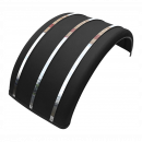 25 Inch Poly Single Arch Fenders with Stainless Steel Inserts