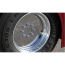 Universal Stainless Steel 24.5 Inch Disk Axle Covers