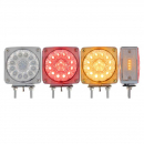 Double Face Super Diode 38 LED Signal Light Clear Lens