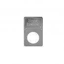 Stainless Steel Stop Engine Indicator Light Plate