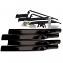 Black Stainless Mounting Kit for Poly Full Tandem Fenders