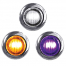 Mini Button 2 LED Dual Revolution Amber/Purple Marker Light