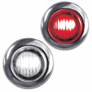 Mini Dual Button Red/White Marker LED All in One Light