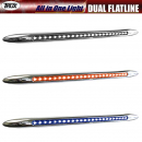 17 Inch Dual Amber Turn Signal/Blue Marker LED All in One Light
