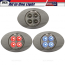 M3 Style Dual Red/Blue Marker 4 LED All in One Light