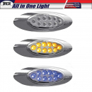 M1 Style Dual Amber/Blue Marker 10 LED All in One Light