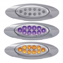 M1 Style Dual Amber/Purple Marker 10 LED All in One Light