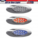 M1 Style Dual Red/Blue Marker 10 LED All in One Light