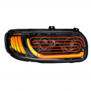 Heated LED Headlight With Chrome Interior Available With Either Black Or Chrome Interior