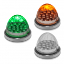 Dual Revolution Green Auxiliary To Amber Clearance And Marker 19 LED Watermelon Light