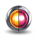 Mini Button Dual Revolution Amber To Pink LED Light