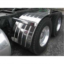 132 Inch 16 Gauge Smooth Rolled Edge Full Fenders With Mounting Kit