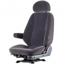 Spring Suspension Cloth Seat with Detachable Headrest