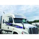 *Close Out*Freightliner Cascadia 2008 To 2013 Stainless Steel 18 Inch Blank Visor