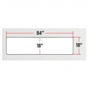 Freightliner Cascadia 2008 Through 2013 Stainless Steel Sun Visor With 10 3/4 Inch Light Cutouts