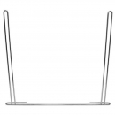 24 Inch x 21 Inch Chrome or Stainless Steel Anti-Sail Bracket