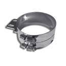 Trux 6" Chrome Stainless Steel Clamp Angled