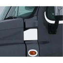 Stainless Freightliner Cascadia Hood Latch Trim