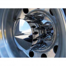 Pointed Chrome Plastic ABS Rear Axle Cover Kit