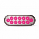 Amber Turn And Marker LED Light With Pink Auxiliary