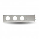 33" Stainless Steel Flat Top Mud Flap Hanger with 4" Holes