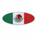 Peterbilt Chrome Mexico Flag Emblem