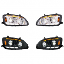 Kenworth T660 2008 Through 2017 LED Headlight With Sequential Turn Signal And Position Light Bars