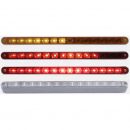14 LED 12 Inch Sequential Light Bar with Chrome Bezel