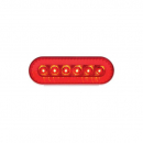 6 Inch Oval Turbine Red LED Stop, Turn, And Tail Light
