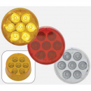 7 LED 2 Inch Clearance/Marker Light Reflector