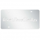 Great Dane Trailers License Plate Tag w/ Text Logo